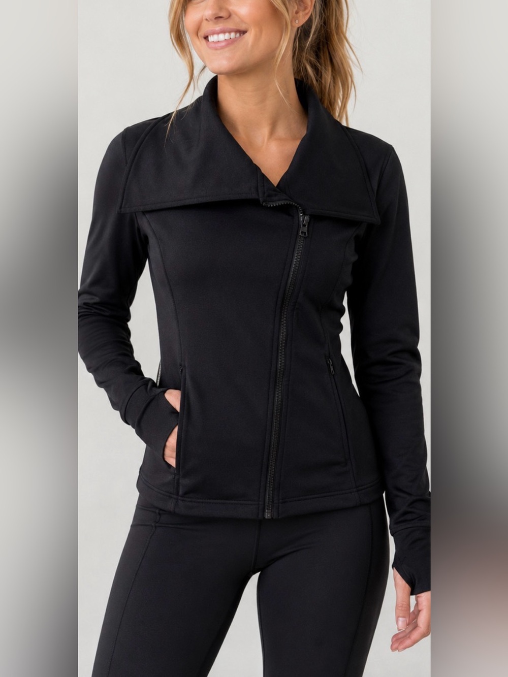 HEAD Asymmetrical Full Zip Athletic Jacket Size XS